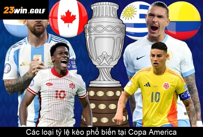 Các loại tỷ lệ kèo phổ biến tại Copa America