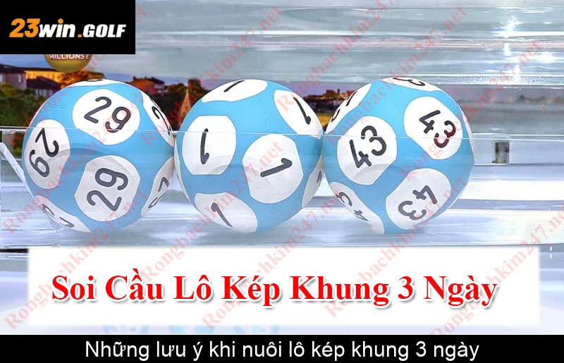 Những lưu ý khi nuôi lô kép khung 3 ngày