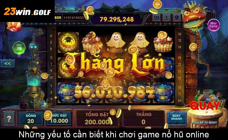 Những yếu tố cần biết khi chơi game nổ hũ online